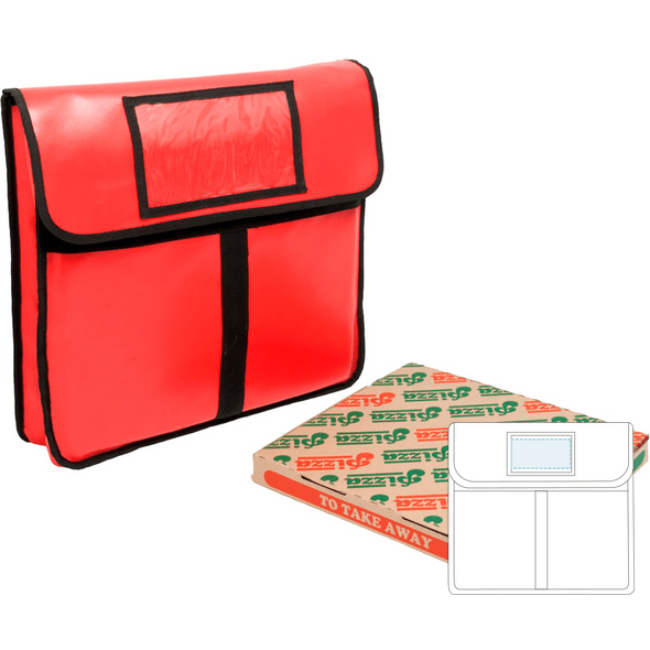 Czerwona winylowa torba transportowa